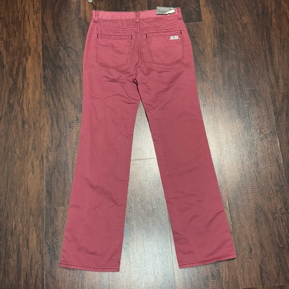 7 For All Mankind Standard Straight Leg Red Jeans Big Boys 10 women’s 25 NWT - Picture 10 of 15